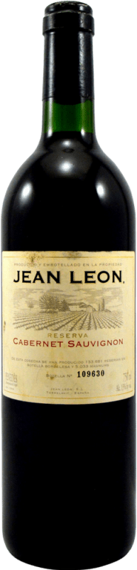 11,95 € Spedizione Gratuita | Vino rosso Jean Leon Esemplare da Collezione Riserva D.O. Penedès Catalogna Spagna Cabernet Sauvignon Bottiglia 75 cl
