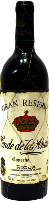 55,95 € 免费送货 | 红酒 Paternina Conde de los Andes 收藏家标本 大储备 1991 D.O.Ca. Rioja 拉里奥哈 西班牙 瓶子 75 cl