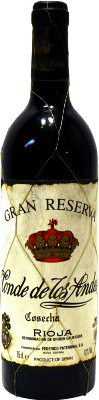 55,95 € 免费送货 | 红酒 Paternina Conde de los Andes 收藏家标本 大储备 1991 D.O.Ca. Rioja 拉里奥哈 西班牙 瓶子 75 cl