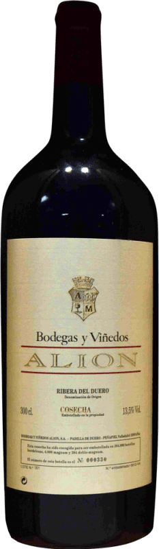 971,95 € Free Shipping | Red wine Alión Collector's Specimen Reserve 1996 D.O. Ribera del Duero Castilla y León Spain Tempranillo Jéroboam Bottle-Double Magnum 3 L