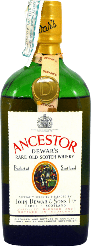 274,95 € Free Shipping | Whisky Blended Dewar's Ancestor Rare Old Scotch Collector's Specimen 1970's United Kingdom Bottle 70 cl