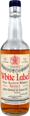 19,95 € Envio grátis | Whisky Blended Dewar's White Label Varma Espécime de Colecionador década de 1970 Reino Unido Garrafa 75 cl