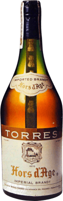 109,95 € Envio grátis | Brandy Conhaque Miguel Torres Hors d'Age 73 cl Espécime de Colecionador década de 1970 D.O. Jerez-Xérès-Sherry Andaluzia Reino Unido Garrafa 72 cl