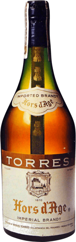 109,95 € Free Shipping | Brandy Miguel Torres Hors d'Age 73 cl Collector's Specimen 1970's D.O. Jerez-Xérès-Sherry Andalusia United Kingdom Bottle 72 cl