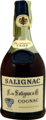 27,95 € Kostenloser Versand | Cognac Salignac 1960's VSOP Very Superior Old Pale — Sehr Hochwertiger Alter Heller A.O.C. Cognac Spanien 75 cl Sammlerstück Nicht zum Verzehr Geeignet