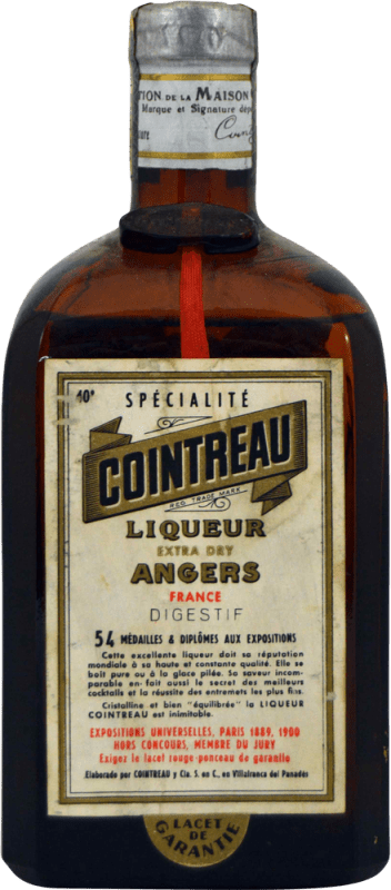 44,95 € Бесплатная доставка | Ликеры Cointreau Etiqueta Digestif Коллекционный образец Испания бутылка 75 cl