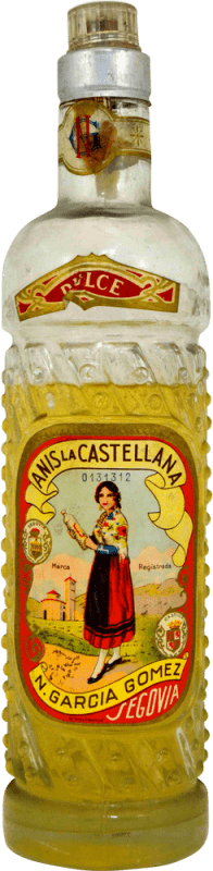 16,95 € Spedizione Gratuita | Anice La Castellana Esemplare da Collezione anni '70 Spagna Bottiglia 1 L