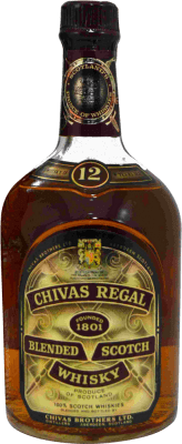 Whiskey Blended Chivas Regal Banda de Celofán Sammlerexemplar aus den 1970er Jahren 12 Jahre 75 cl