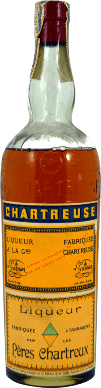 1 649,95 € Envío gratis | Licores Chartreuse Amarillo Ejemplar Coleccionista 1950's Francia Botella 75 cl