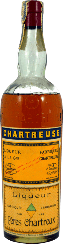 1 649,95 € Envio grátis | Licores Chartreuse Amarillo Espécime de Colecionador década de 1950 França Garrafa 75 cl