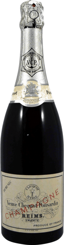 104,95 € Free Shipping | White sparkling Veuve Clicquot Demi Sec Collector's Specimen 1970's Semi-Dry Semi-Sweet A.O.C. Champagne Champagne France Bottle 75 cl