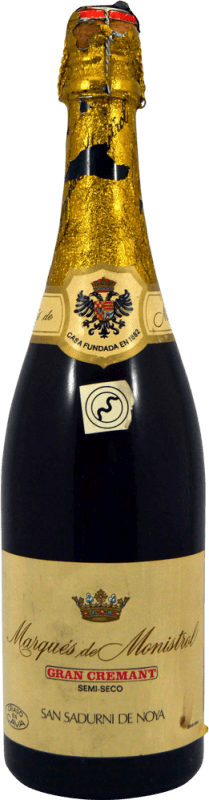 46,95 € 免费送货 | 白起泡酒 Marqués de Monistrol 1960's D.O. Cava 加泰罗尼亚 西班牙 瓶装 75 cl 收藏品 不可食用