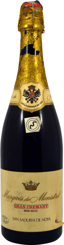 46,95 € Free Shipping | White sparkling Marqués de Monistrol Collector's Specimen 1960's D.O. Cava Catalonia Spain Bottle 75 cl