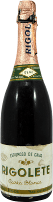 46,95 € 送料無料 | 白のスパークリングワイン Rigol Rigolete Espumoso de Cava 1970's D.O. Cava カタロニア スペイン 75 cl コレクターズアイテム 飲食不可