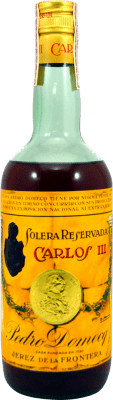 Brandy Conhaque Pedro Domecq Fundador Carlos III Tapón de Rosca 1970's Espécime de Colecionador 75 cl