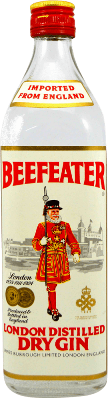 33,95 € Spedizione Gratuita | Gin Beefeater Esemplare da Collezione anni '70 Regno Unito Bottiglia 75 cl