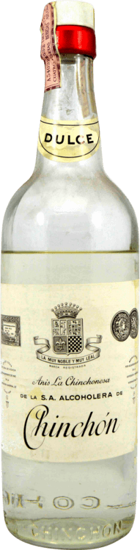 17,95 € Envio grátis | Anis González Byass Chinchón de la Alcoholera 1970's Dulce — Doce Espanha 1 L Exemplar de colecionador Não Próprio para Consumo