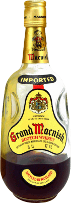 17,95 € Free Shipping | Whisky Blended Grand Macnish Botella muy Mermada Collector's Specimen 1970's United Kingdom Bottle 75 cl