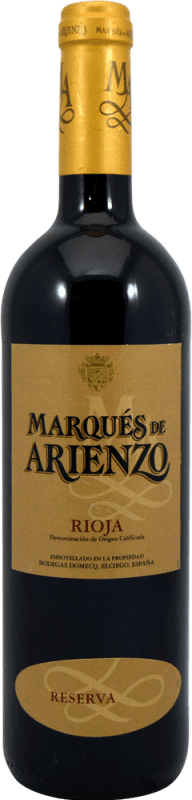 29,95 € Envoi gratuit | Vin rouge Marqués de Arienzo Spécimen de Collection Réserve D.O.Ca. Rioja La Rioja Espagne Bouteille 75 cl