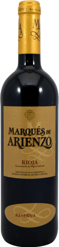 14,95 € Envio grátis | Vinho Tinto Marqués de Arienzo Reserva D.O.Ca. Rioja La Rioja Espanha 75 cl Exemplar de colecionador Não Próprio para Consumo
