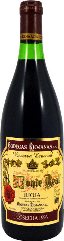 23,95 € Free Shipping | Red wine Bodegas Riojanas Monte Real Especial Collector's Specimen Reserve D.O.Ca. Rioja The Rioja Spain Bottle 75 cl
