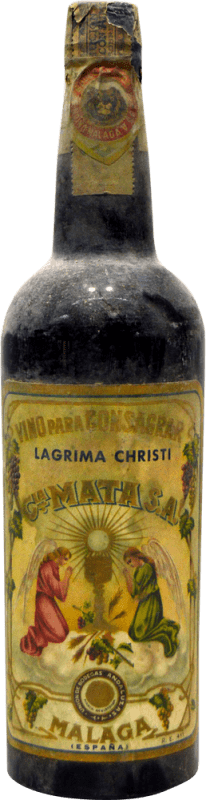 104,95 € 免费送货 | 强化酒 Unión de Bodegas Andaluz Vino para Consagrar de Cia. Mata 珍藏版 1940 年代 西班牙 瓶子 75 cl