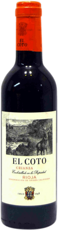 7,95 € Free Shipping | Red wine Coto de Rioja Aged D.O.Ca. Rioja The Rioja Spain Tempranillo Half Bottle 37 cl