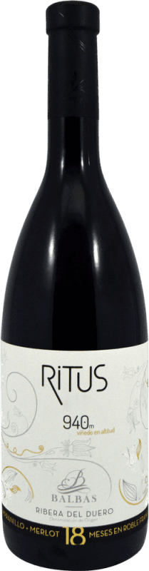 42,95 € Kostenloser Versand | Rotwein Balbás Ritus D.O. Ribera del Duero Kastilien und León Spanien Tempranillo, Merlot Flasche 75 cl