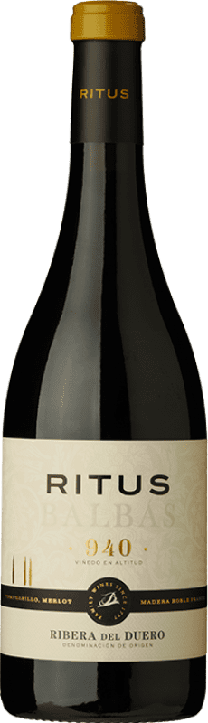 44,95 € Spedizione Gratuita | Vino rosso Balbás Ritus D.O. Ribera del Duero Castilla y León Spagna Tempranillo, Merlot Bottiglia 75 cl