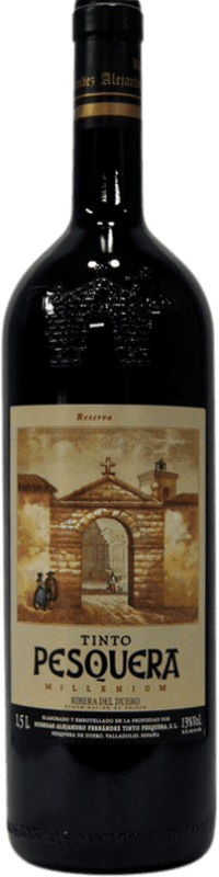 224,95 € Envío gratis | Vino tinto Pesquera Milenium 1996 D.O. Ribera del Duero Castilla y León España Tempranillo Botella Magnum 1,5 L