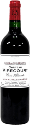 7,95 € Envio grátis | Vinho tinto Francois Passaga Château Virecourt Cuvée Alexandre A.O.C. Bordeaux Bordeaux França Merlot Garrafa 75 cl