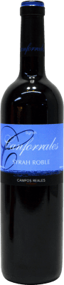 5,95 € 免费送货 | 红酒 Campos Reales Canforrales 橡木 D.O. La Mancha 卡斯蒂利亚 - 拉曼恰 西班牙 Syrah 瓶子 75 cl