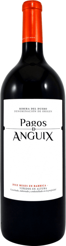 38,95 € Spedizione Gratuita | Vino rosso Pagos de Anguix D.O. Ribera del Duero Castilla y León Spagna Tempranillo Bottiglia Magnum 1,5 L