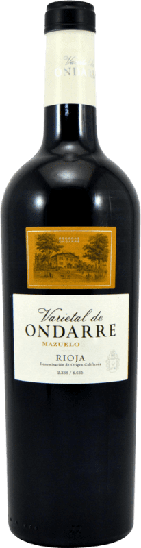 18,95 € Envío gratis | Vino tinto Ondarre Varietal D.O.Ca. Rioja La Rioja España Mazuelo Botella 75 cl