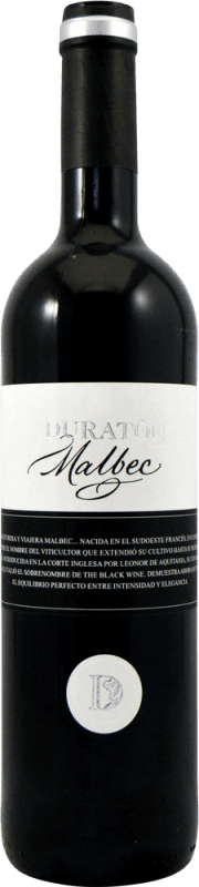 16,95 € Бесплатная доставка | Красное вино Ribera del Duratón D.O.P. Vino de Calidad de Valtiendas Кастилия-Леон Испания Malbec — Мальбек Бутылка 75 cl