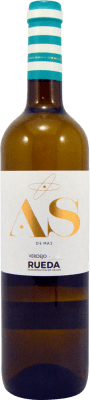 6,95 € Envío gratis | Vino Blanco Argenta Sánchez As de Mas D.O. Rueda Castilla y León España Verdejo 75 cl