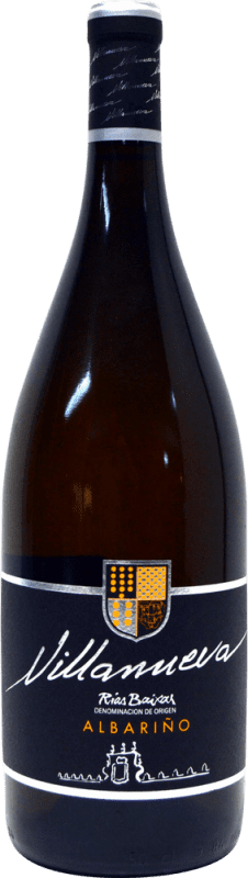 13,95 € Spedizione Gratuita | Vino bianco Pazo as Barreiras Villanueva D.O. Rías Baixas Galizia Spagna Albariño Bottiglia Magnum 1,5 L
