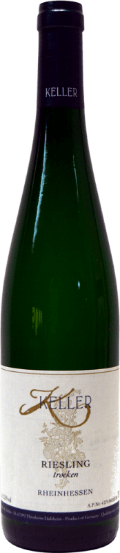 13,95 € Envío gratis | Vino blanco Abfullery K. Keller Trocken Q.b.A. Rheinhessen Rheinhessen Alemania Riesling Botella 75 cl