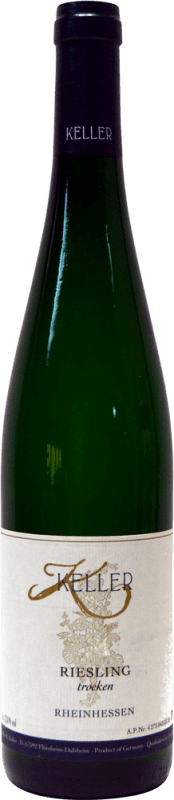 14,95 € Kostenloser Versand | Weißwein Abfullery K. Keller Trocken Q.b.A. Rheinhessen Rheinhessen Deutschland Riesling 75 cl