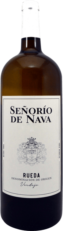 13,95 € Бесплатная доставка | Белое вино Señorío de Nava D.O. Rueda Кастилия-Леон Испания Verdejo бутылка Магнум 1,5 L