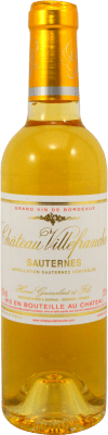 16,95 € Бесплатная доставка | Белое вино Henri Guinalbert Château Villefranche A.O.C. Sauternes Франция Sauvignon White, Sémillon, Muscat Половина бутылки 37 cl