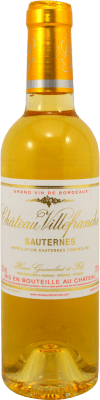 15,95 € Spedizione Gratuita | Vino bianco Henri Guinalbert Château Villefranche A.O.C. Sauternes Francia Sauvignon Bianca, Sémillon, Moscato Giallo Mezza Bottiglia 37 cl