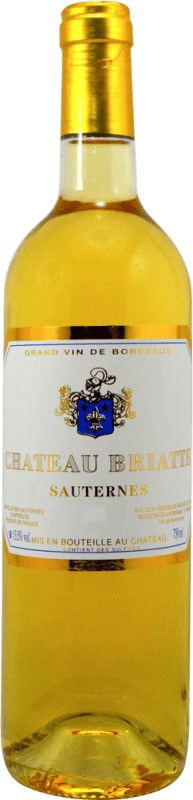 22,95 € 免费送货 | 白酒 Roudes Château Briatte Sauternes A.O.C. Bordeaux 波尔多 法国 Sauvignon White, Sémillon 瓶子 75 cl