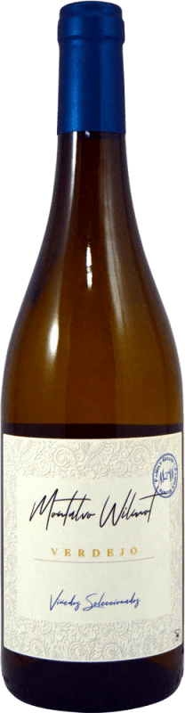 7,95 € Бесплатная доставка | Белое вино Montalvo Wilmot Viñedos Seleccionados I.G.P. Vino de la Tierra de Castilla Кастилья-Ла-Манча Испания Verdejo бутылка 75 cl
