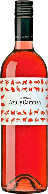 8,95 € Envío gratis | Vino Rosado Azul y Garanza Rosa D.O. Navarra Navarra España Tempranillo, Garnacha 75 cl