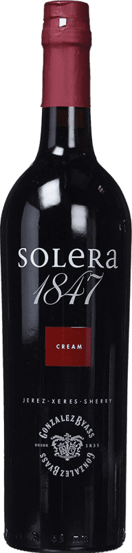 14,95 € Бесплатная доставка | Крепленое вино González Byass Solera 1847 D.O. Jerez-Xérès-Sherry Андалусия Испания Palomino Fino, Pedro Ximénez бутылка 1 L