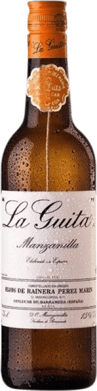 7,95 € Free Shipping | Fortified wine Hijos de Rainera Pérez Marín La Guita D.O. Manzanilla-Sanlúcar de Barrameda Andalusia Spain Half Bottle 37 cl