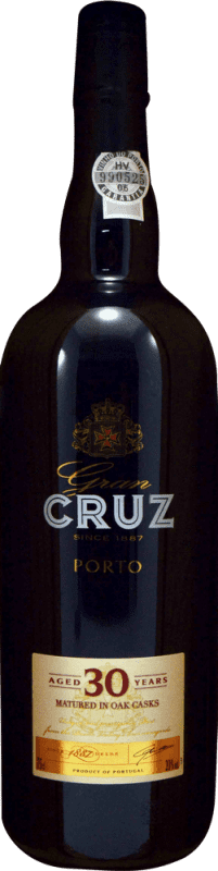 73,95 € Envio grátis | Vinho fortificado Gran Cruz I.G. Porto Porto Portugal 30 Anos Garrafa 75 cl