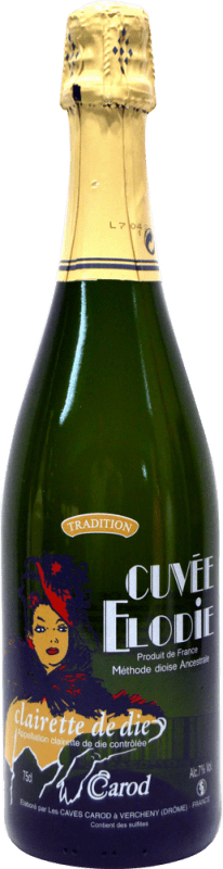 7,95 € Spedizione Gratuita | Vino bianco Carod à Vercheny Cuvée Elodie Clairette de Die Francia Bottiglia 75 cl