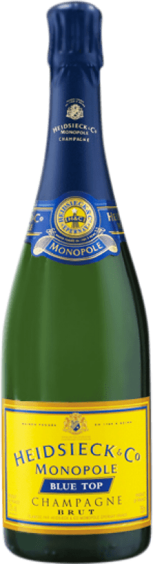 29,95 € Бесплатная доставка | Белое игристое Heidsieck Monopole A.O.C. Champagne шампанское Франция бутылка 75 cl